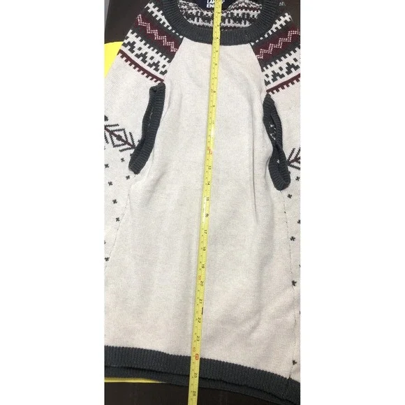 NWT Lands' End Animal Family Holiday Sweater Cream Size XL - Picture 5 of 6